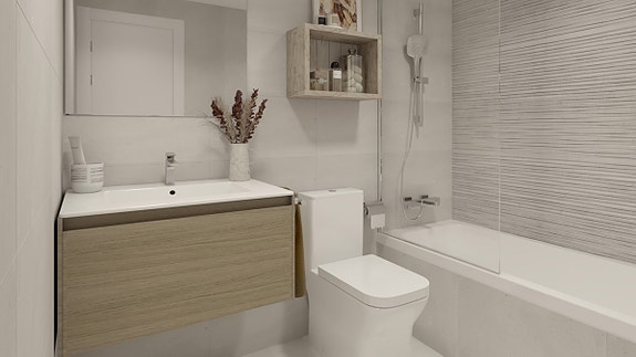 Nyhet! Leilighet med 3 soverom og 2 bad | Flott fellesområde med hage og basseng | Parkering og bod