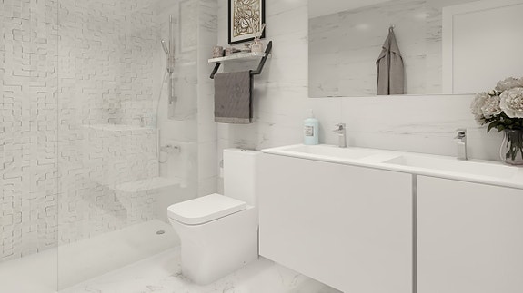 Nyhet! Leilighet med 3 soverom og 2 bad | Flott fellesområde med hage og basseng | Parkering og bod