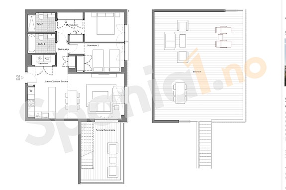 NYBYGG! Sydvendt Penthouse-leilighet | 2 soverom og 2 bad | Terrasse og Takterrasse | Parkering og bod