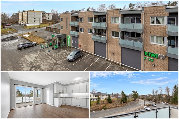 Arendal - Nyli Senteret - 3-roms selveierleilighet - Toppleilighet med heis og balkong