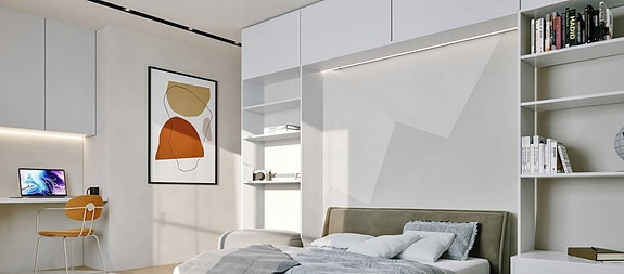 NØKKELFERDIG! Ny eksklusiv villa i Finestrat | 3 soverom og 3+1 bad | Stor tomt med basseng | Takterrasse og Garasje