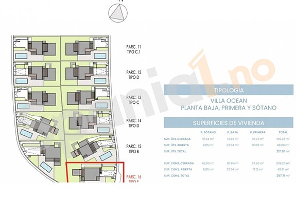 NØKKELFERDIG! Ny eksklusiv villa i Finestrat | 3 soverom og 3+1 bad | Stor tomt med basseng | Takterrasse og Garasje