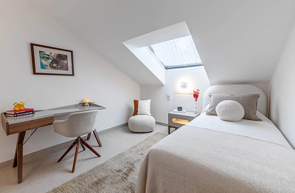 Eksklusiv penthouse med 5 soverom | 4 terrasser og panoramautsikt | Totalrenovert og sammenslått enhet