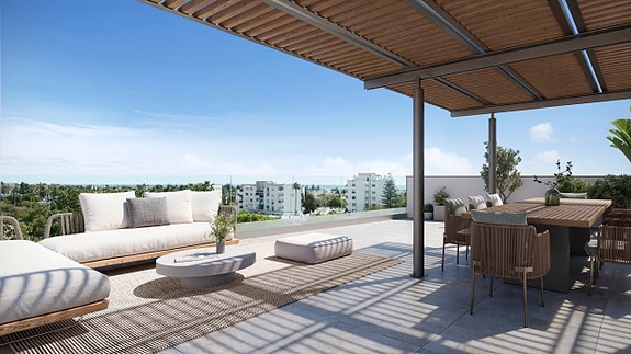 Eksklusiv penthouse med 3 soverom og stor takterrasse - nær stranden i San Pedro Alcántara