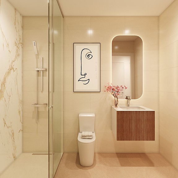 FÅ IGJEN! Toppleilighet med takterrasse og flotte fellesområder | Gangavstand til det meste | 2 soverom og 2 bad