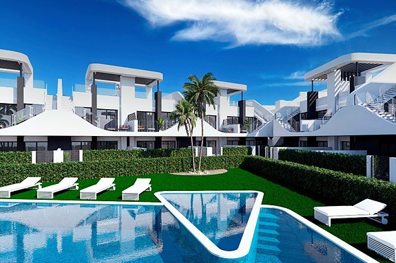 Nybygde leiligheter med 2 og 3 soverom   moderne stil, privat uteplass og felles basseng