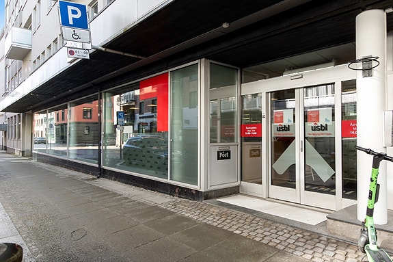 Inngang direkte fra bakkeplan