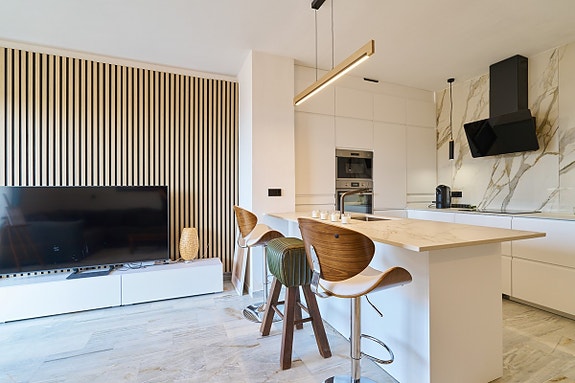 Moderne penthouse med 3 soverom og panoramautsikt - 5 minutter fra stranden i Cabopino