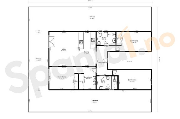 Moderne penthouse med 3 soverom og panoramautsikt - 5 minutter fra stranden i Cabopino