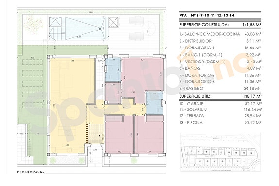 Plantegning hovedplan og hage