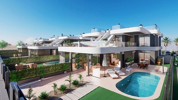 SOLGT! Eksklusiv villa med råflott design | Nær strand og alle fasiliteter | Stort uteområde og takterrasse | Garasje