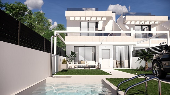 NYHET! Moderne rekkehus | 3 sov og 2 bad | Stor uteplass | Mulighet for basseng og takterrasse