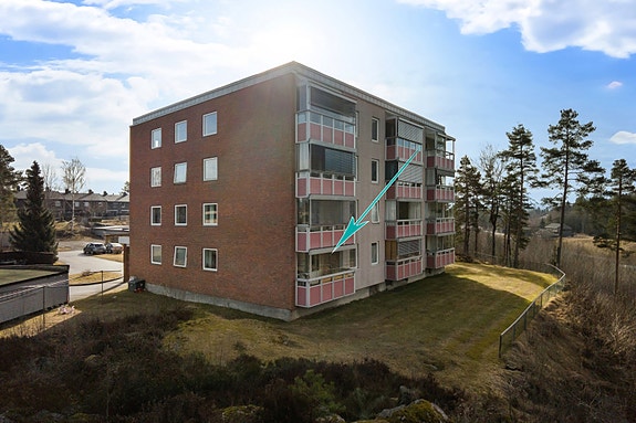 Leiligheten ligger fint til på hjørnet i 1. etg.