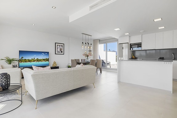 Eksklusiv penthouse med 4 soverom og spektakulær utsikt i Mijas Costa