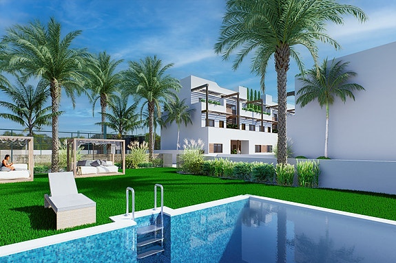 Nyhet | Kun 150 m til flott strand | Moderne penthouse-leilighet med havutsikt | Takterrasse | Flotte fellesområder