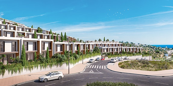 Rekkehus i La Cala de Mijas med 4 soverom og 3 bad | Gangavstand til strand og alle fasiliteter | Garasje og bod