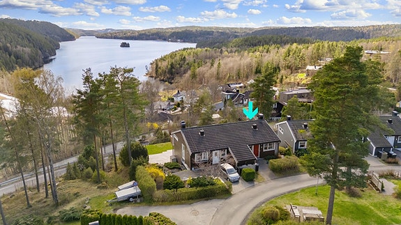 Dronefoto fra nord