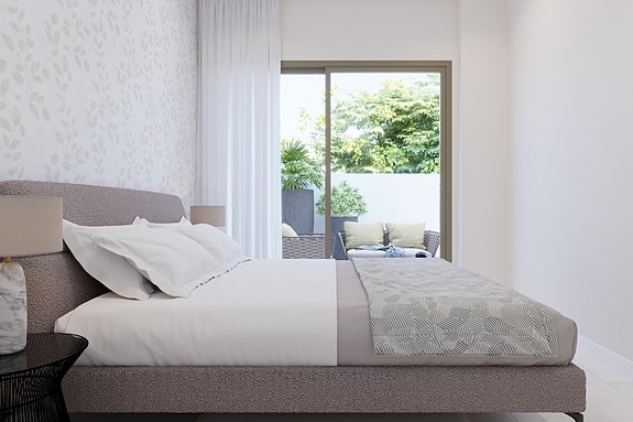 Hjørne-penthouse med takterrasse på 92 m2 | Nær strand og koselig båthavn | 3 soverom og 2 bad