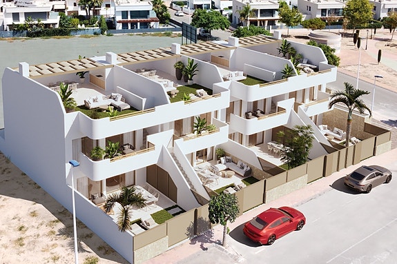 Hjørne-penthouse med takterrasse på 92 m2 | Nær strand og koselig båthavn | 3 soverom og 2 bad