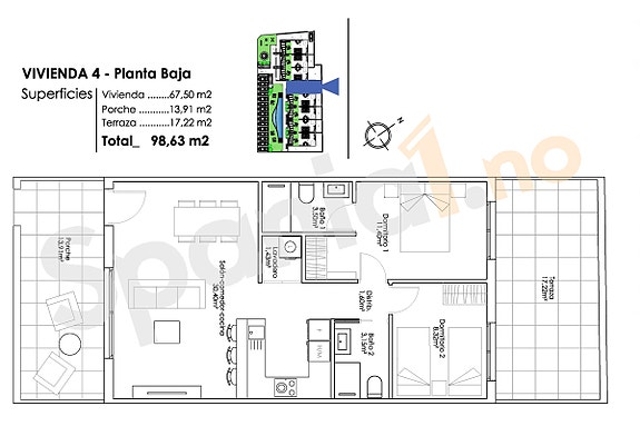 Nyhet! Leilighet med 2 soverom og 2 bad | Velg mellom leiligheter på bakkeplan eller penthouse