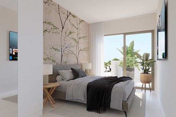 Nyhet | Penthouse-leilighet med takterrasse på 90 m2 | Nær strand og koselig båthavn | 3 soverom og 2 bad