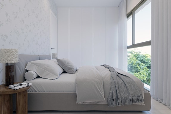 Nyhet | Penthouse-leilighet med takterrasse på 90 m2 | Nær strand og koselig båthavn | 3 soverom og 2 bad