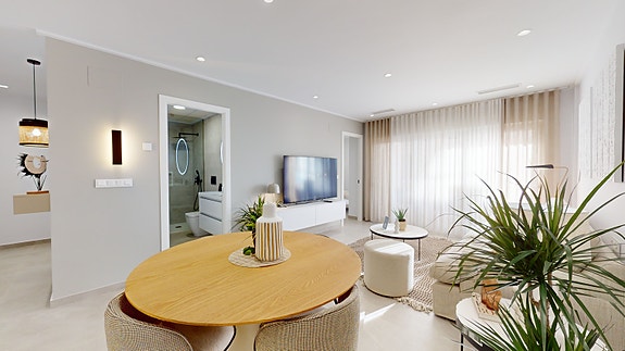 Leilighet med 3 soverom i nytt prosjekt - Stor terrasse - Fellesområde med basseng, spa og grøntområder