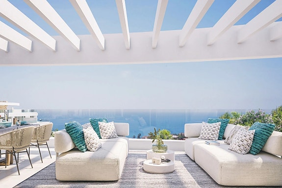 Penthouse-leilighet i hjerte av La Cala | Fantastisk utsikt over havet | 3 soverom