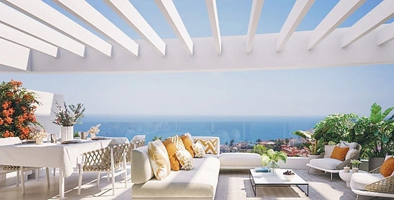 Penthouse-leilighet i hjerte av La Cala | Fantastisk utsikt over havet | 3 soverom