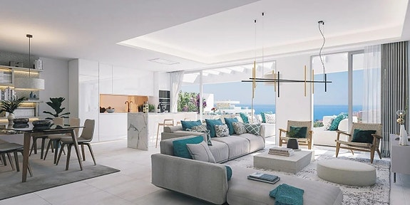 Penthouse-leilighet i hjerte av La Cala | Fantastisk utsikt over havet | 3 soverom