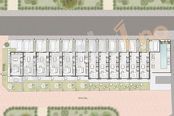 Moderne rekkehus med 3 soverom - Takterrasse og privat basseng i solrike omgivelser