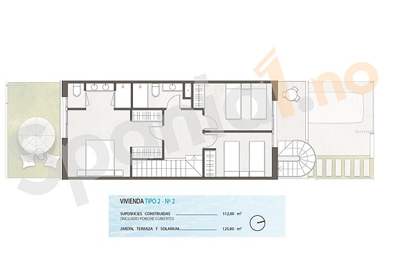 Moderne rekkehus med 3 soverom - Takterrasse og privat basseng i solrike omgivelser