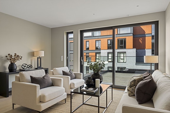 Lyst og moderne med store vindusflater - Flytt rett inn i ny, lettstelt leilighet på His Brygge