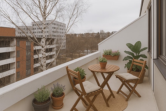 Det annonseres flere lignende leiligheter i samme bygg og bildet er derfor en illustrasjon, ikke en lovnad av faktisk leilighet tilgjengelig.