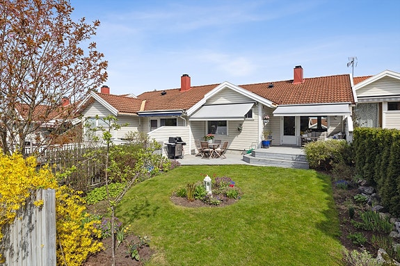 Velkommen til Dyrløkkefaret 7 - Et innbydende og fint rekkehus med flotte uteområder og barnevennlig beliggenhet!