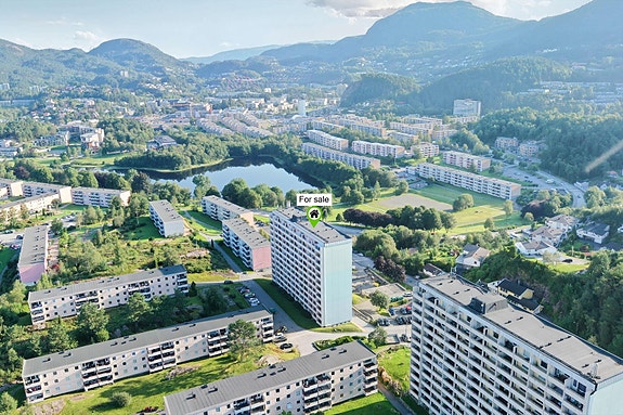Smiberget borettslag og Ture Nermans vei 9 med strålende beliggenhet i Fyllingsdalen!