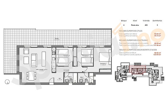 SOLGT! Penthouse med 3 soverom og 2 bad | Stor terrasse 80m2 | Flotte fellesarealer | Nær golfbaner og turmuligheter