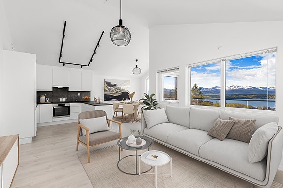 Velkommen til Røbekklia 56, en lekker leilighet fra 2022 med god standard.