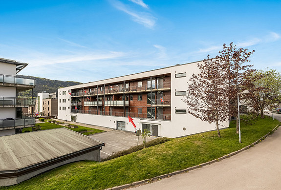 Fra leiligheten er det kort gangavstand til det meste du måtte trenge i hverdagen