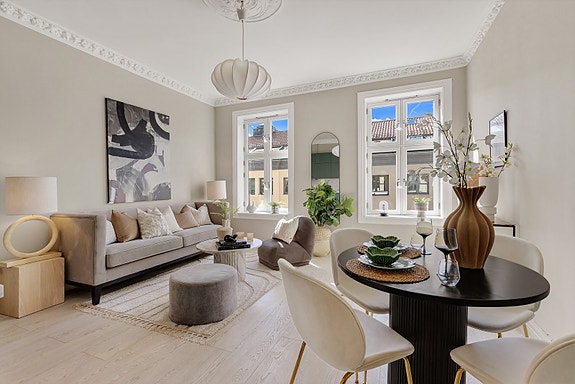 Vi ønsker velkommen til denne flotte leiligheten i Hesselbergsgate 1C!