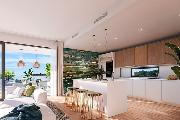 Eksklusiv ny bolig med stor terrasse, moderne design og flotte fellesfasiliteter