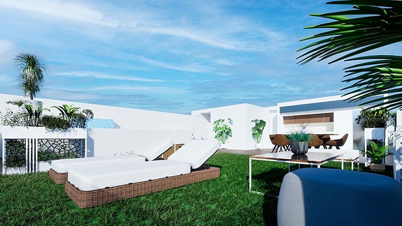 SOLGT! Ny moderne leilighet med 4 soverom og 2 bad | Romslig terrasse og fine fellesområder med basseng