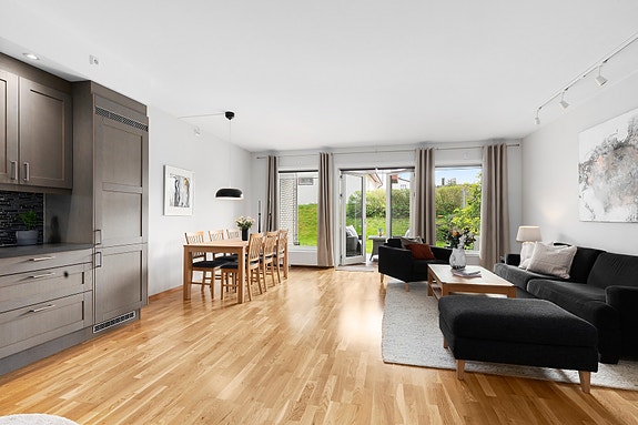 Velkommen til Gildheimsvegen 7B - en særdeles lekker selveierleilighet sentralt beliggende på Leangen/Strindheim.