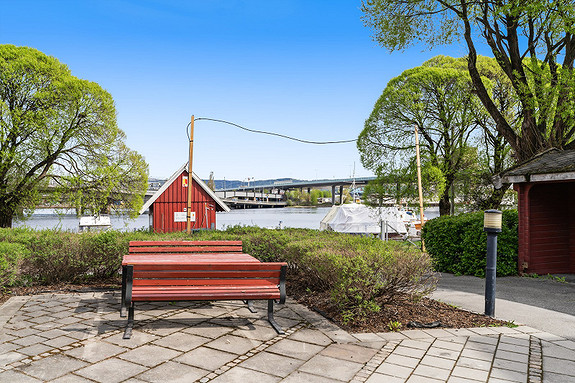 Flott utsikt over Drammenselven, her er det bare å nyte!