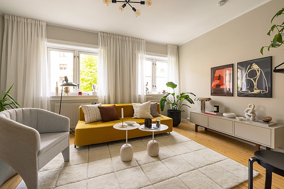 Velkommen til en lun og koselig 2-romsleilighet i etterspurte Presidentgaten borettslag på Torshov.