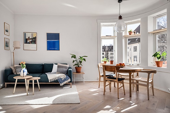 Velkommen til fantastisk flott 2-roms hjørneleilighet i Hegermanns gate 10B.