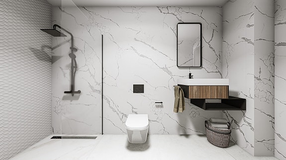 Moderne og bærekraftige rekkehus med privat basseng og takterrasse | Romslig planløsning - 3 soverom og 3 bad