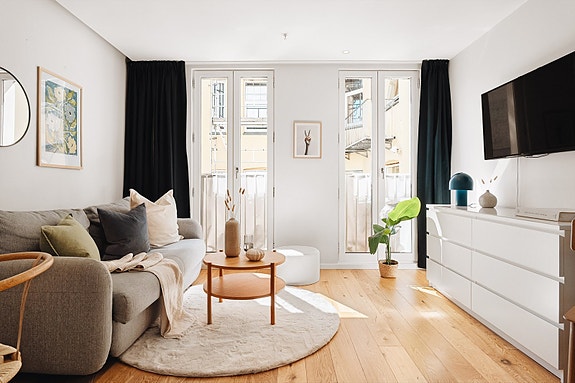 Velkommen til Håkonsgaten 33 og en lys, lekker og funksjonell studioleilighet fra 2008 - MIDT i Bergen sentrum.