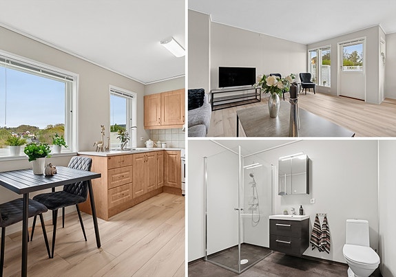 Moderne og lettstelt leilighet på bakkeplan
