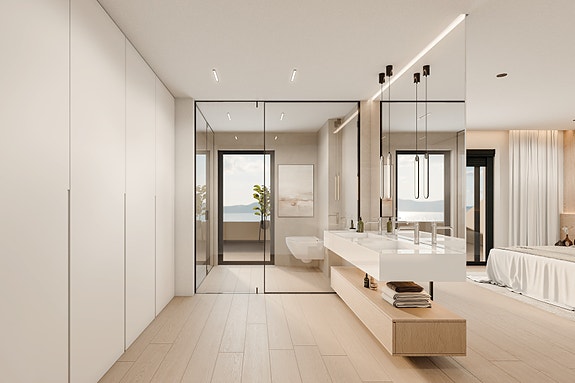 Eksklusiv penthouse | Stor terrasse og nydelige fellesområder | 2 soverom og 2 bad